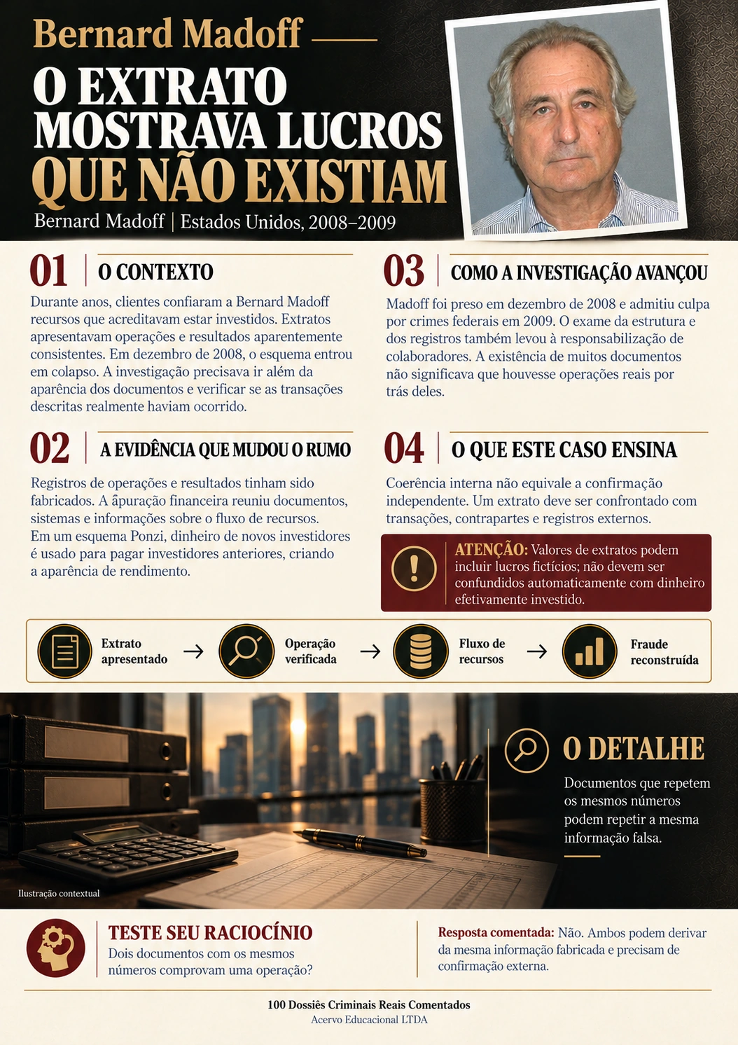 Exemplo do material: Bernard Madoff
