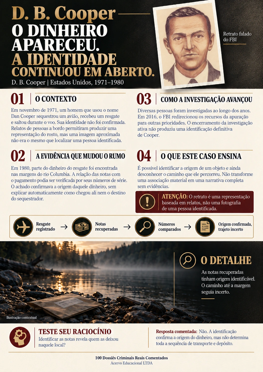 Exemplo do material: D. B. Cooper